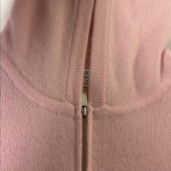 Aritzia Light Pink Zip-Front Hooded Cardigan - Picture 10 of 12
